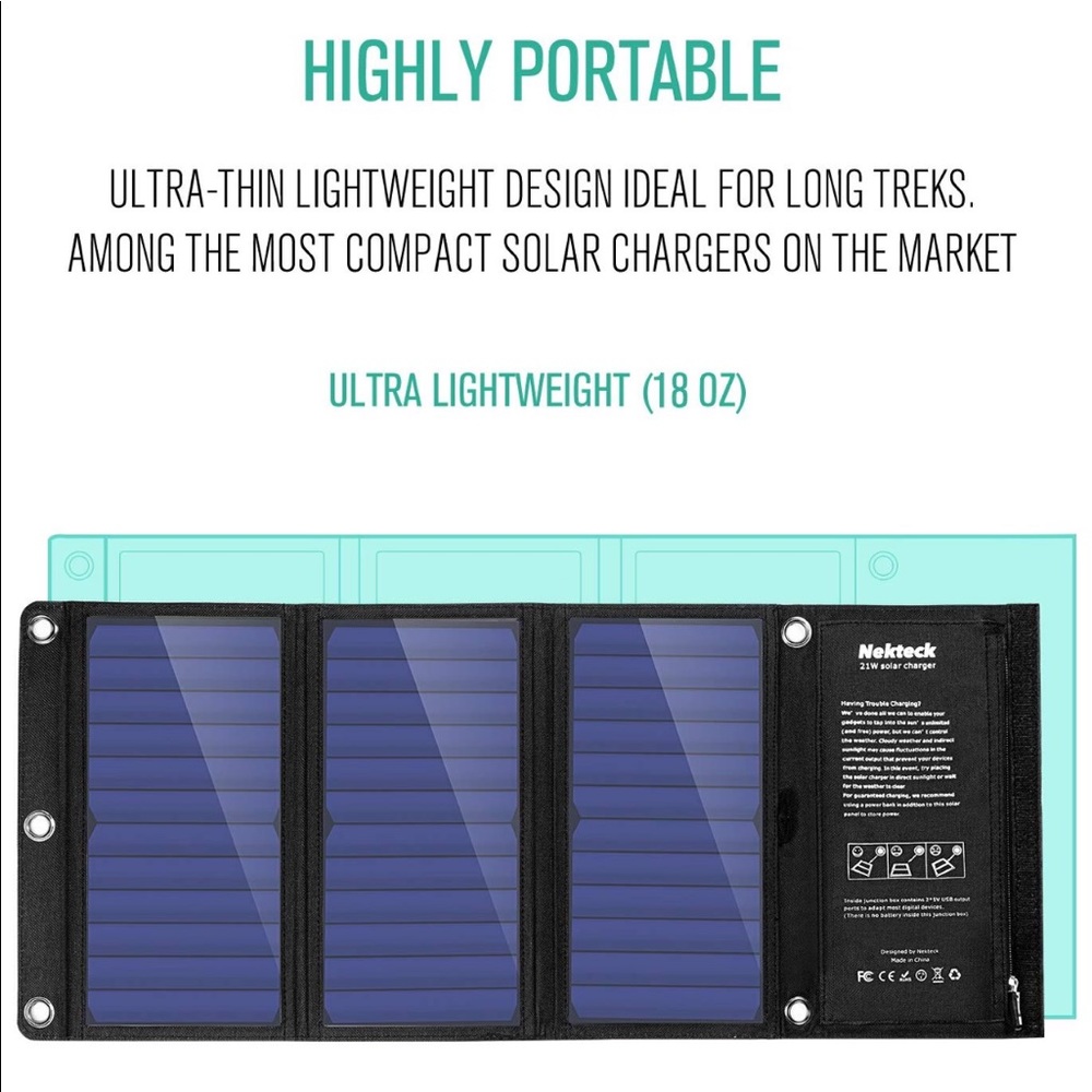 Nekteck Portable Solar Charger